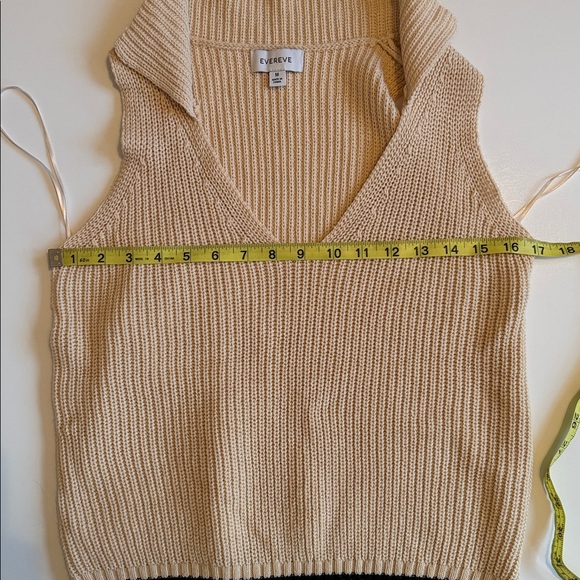 Evereve Cream Knit Collared Sweater - Picture 8 of 8
